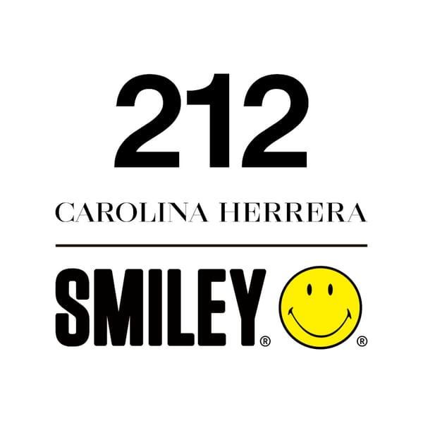 笑脸和 212 Carolina Herrera 徽标