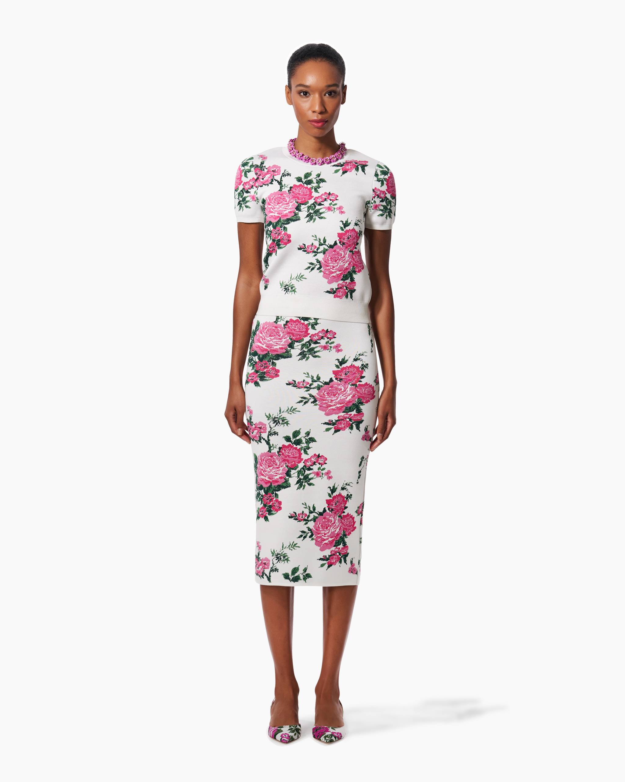 Floral-Jacquard Top - Ready-to-Wear | Carolina Herrera